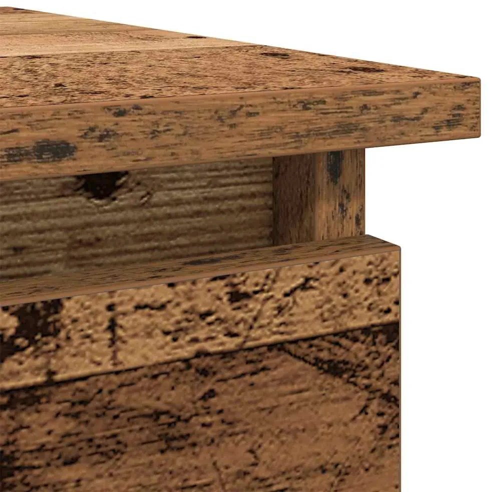 antik fa konzolasztal fiókokkal 85,5x38,5x74,5 cm