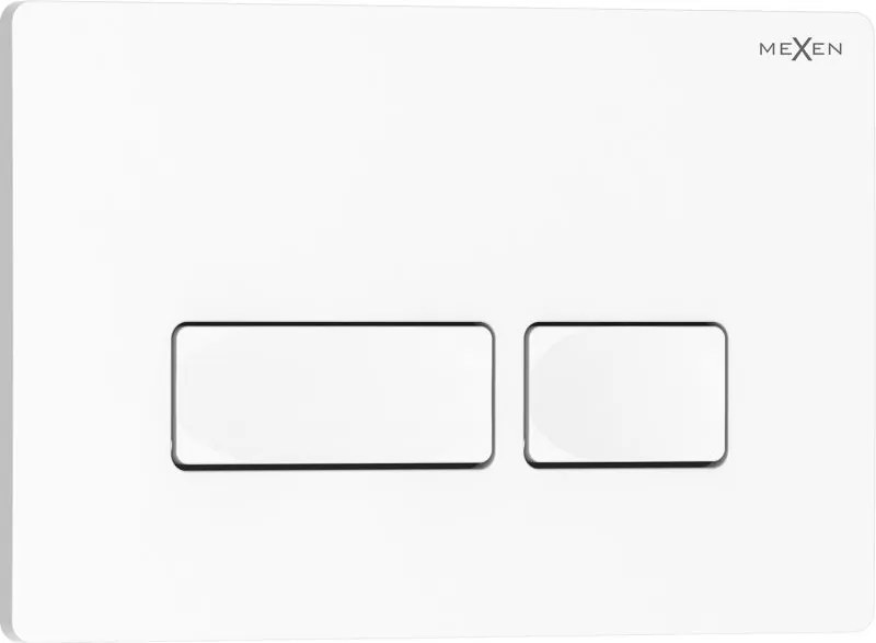 Mexen Tex 04 öblítőgomb, fényes fehér - 6104-01