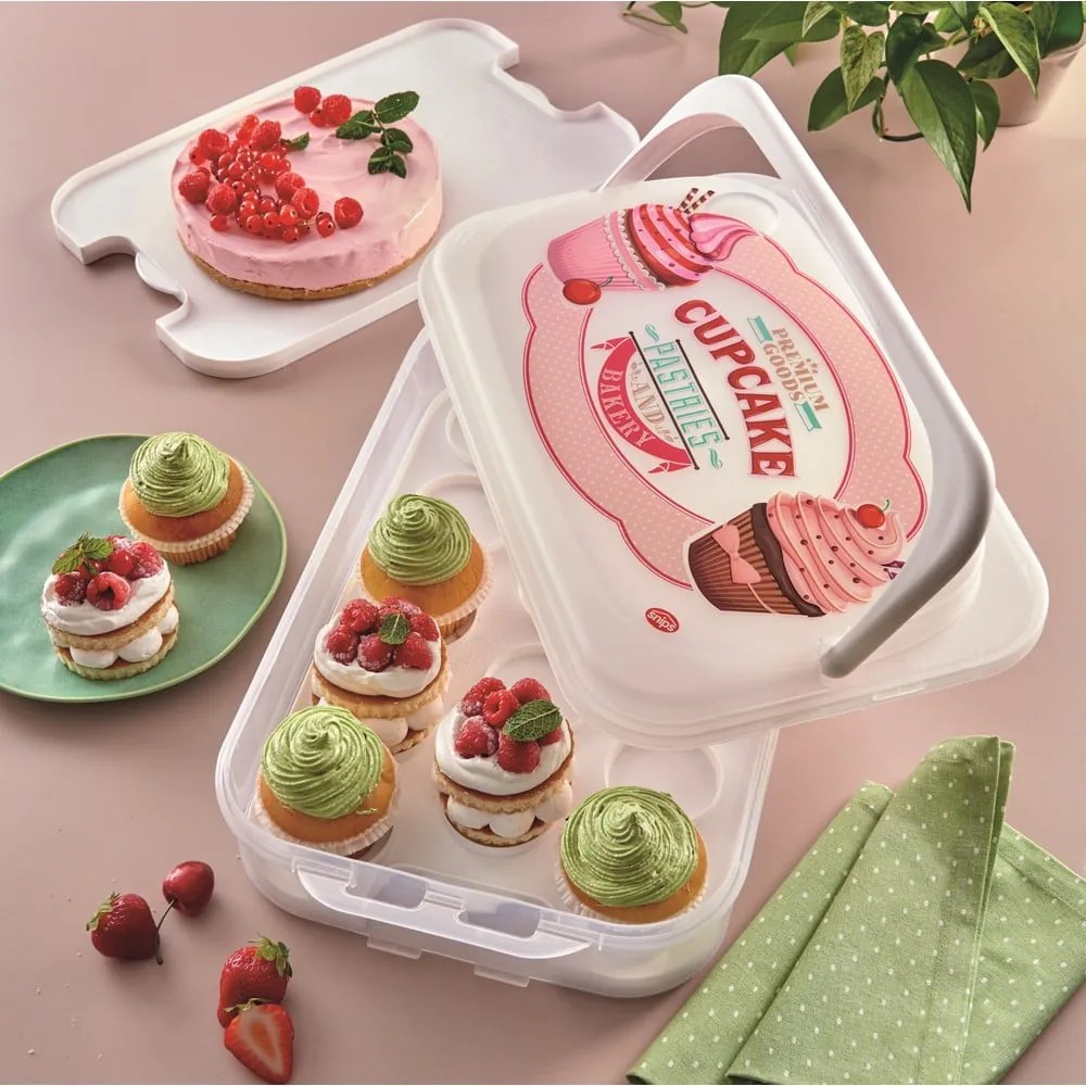 Vintage cupcake tároló doboz - Snips