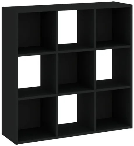 Könyvespolc 9 Rekeszes Fekete Színben CATCHY 91 cm