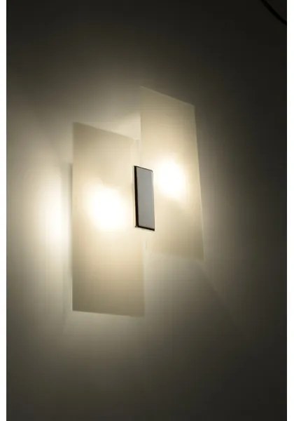 Sollux SL.0197 - Fali lámpa FABIANO 2xE27/60W/230V fehér/króm