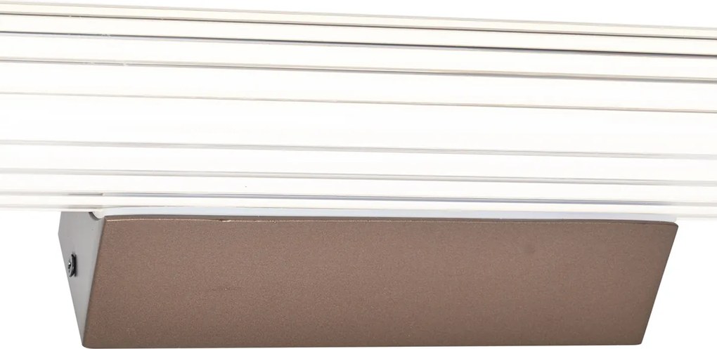 Retro bronz fali lámpa 80,4 cm LED-del IP44 - Coco