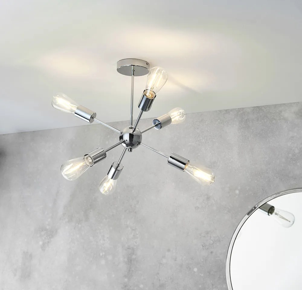 Endon RUBENS 79469 Plafonlámpa 6x40W/E27 IP20