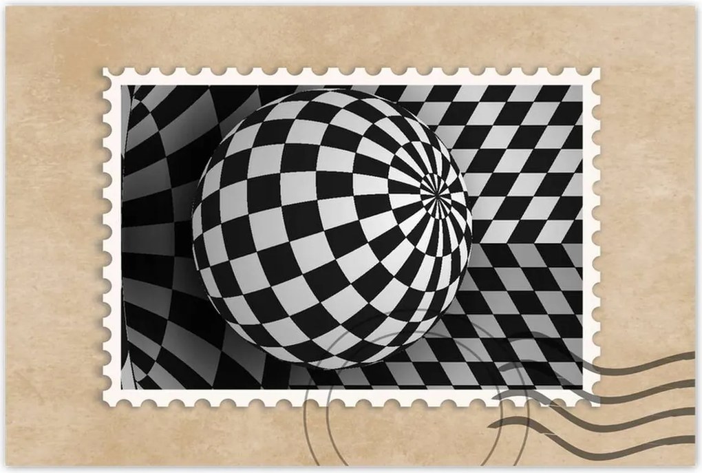 Poszterek 120x80 Absztrakt fekete-fehér