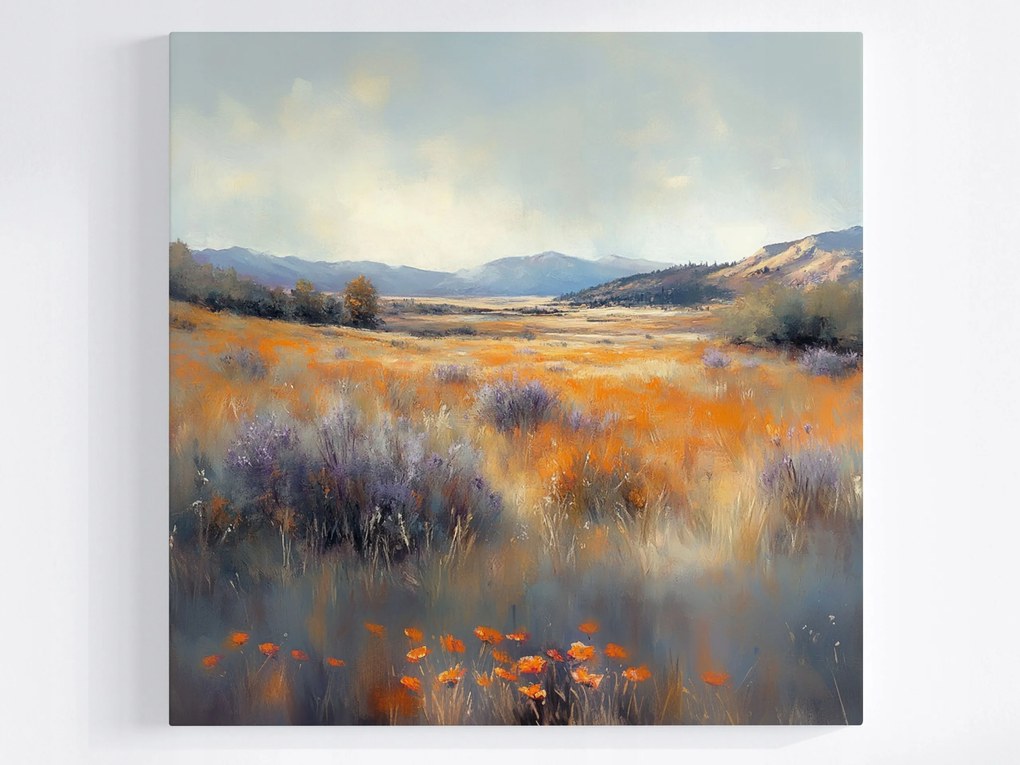 Poszter Tájkép Hegyek Rét Láp Tájkép Kilátás 40x40