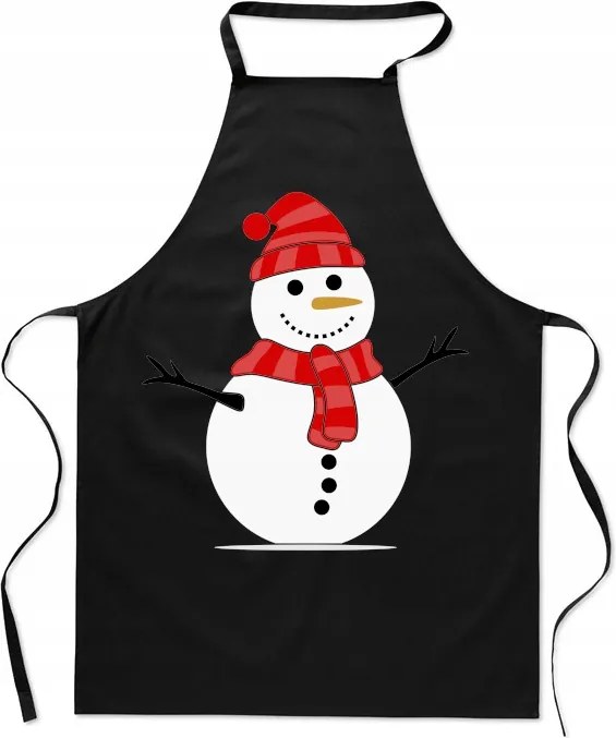 Karácsonyi konyhai kötény Karácsonyi hóember