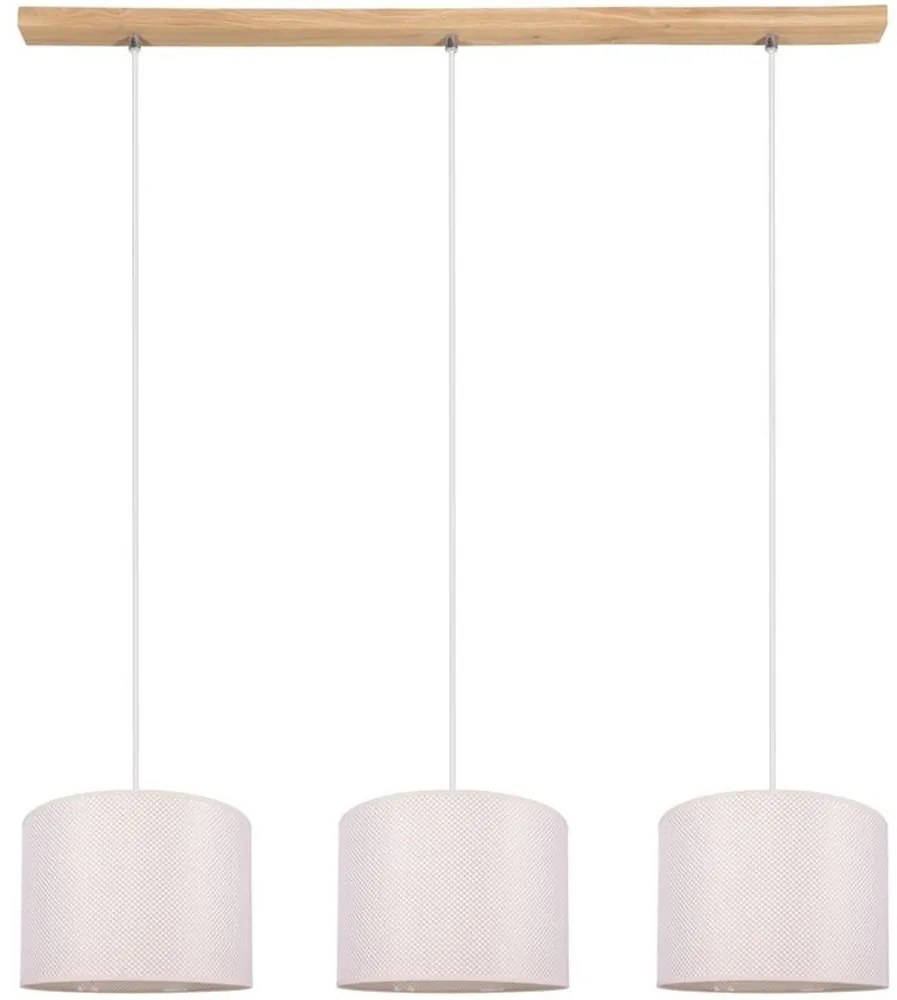 Spot-Light 1037400611528 - BENITA kábeles csillár, 3xE27/40W/230V, tölgy