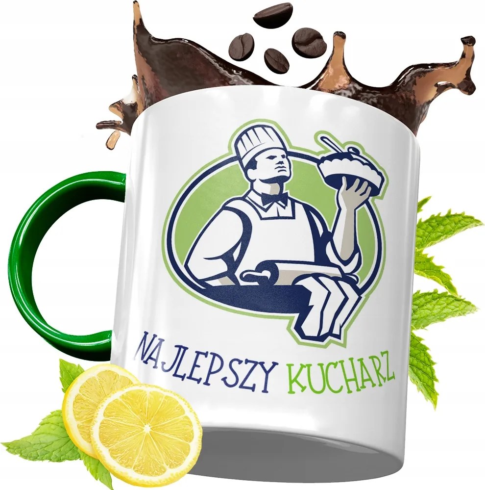 Zöld Bögre Szakácsnak Tökéletes Ajándék fényképes nyomtatással