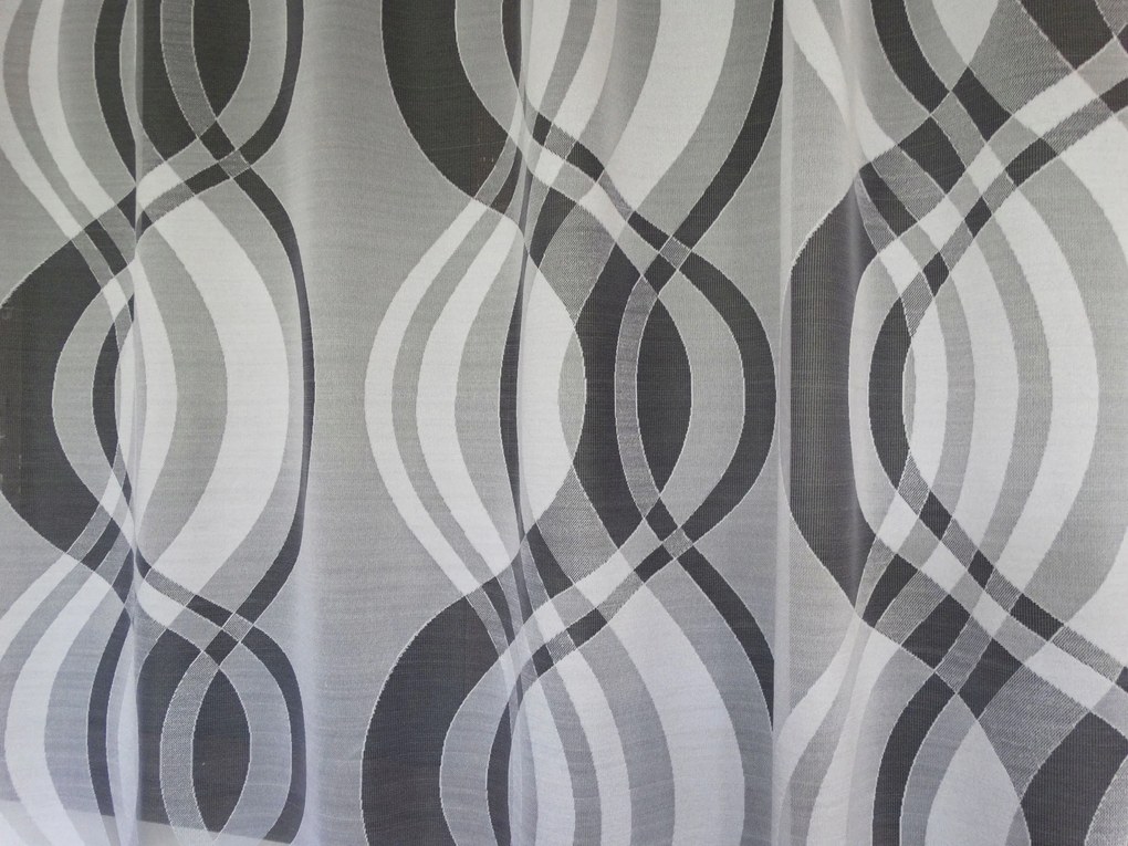 Mg Függöny jacquard 82/100 Fehér 250cm Minőség 0,5m