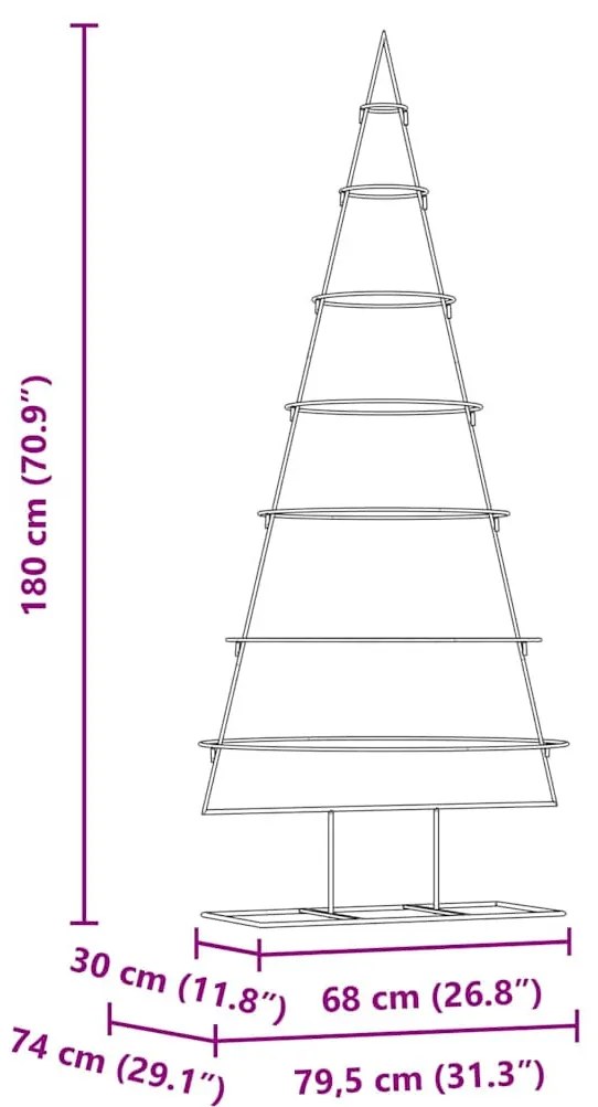 Fém karácsonyfa állvánnyal Arany 180 cm Porszórt Acél
