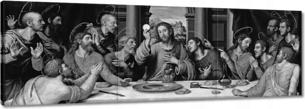 Vászonkép 90x30 Utolsó vacsora Jézus