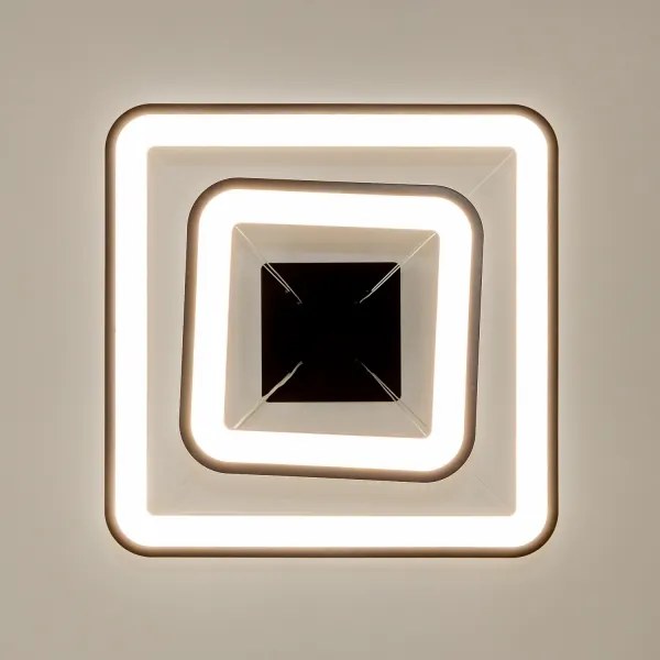 Brilagi - Fényerőszabályozható kábeles függeszték FALCON SLIM LED/78W/230V 50x50 cm fekete + távirányító