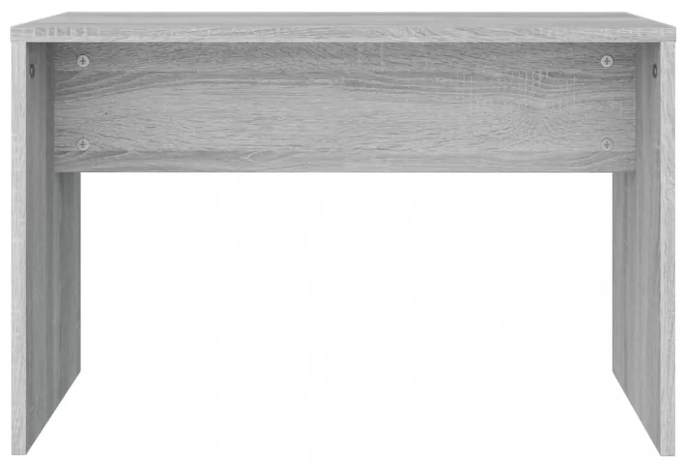 szürke sonoma színű szerelt fa fésülködőszék 70 x 35 x 45 cm