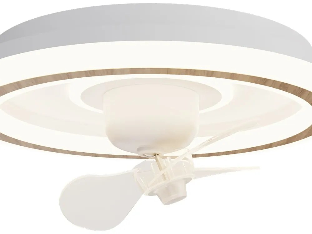 Fehér LED mennyezeti lámpa távirányítóval, ventilátorral Alan Move – SULION