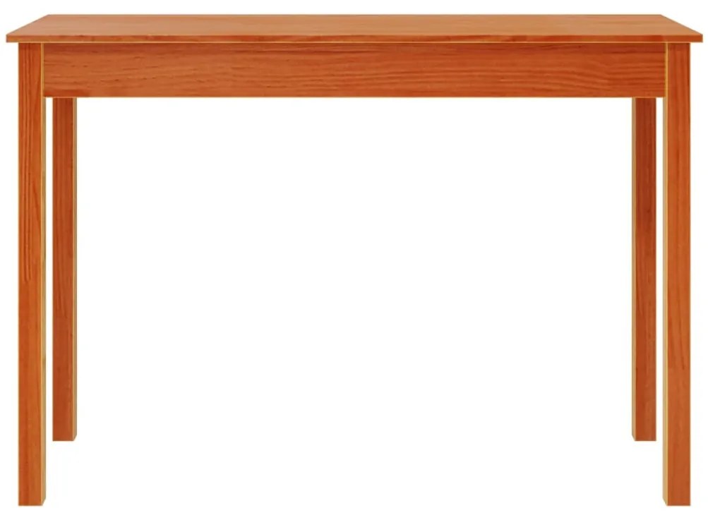 viaszbarna tömör fenyőfa tálalóasztal 110 x 40 x 75 cm