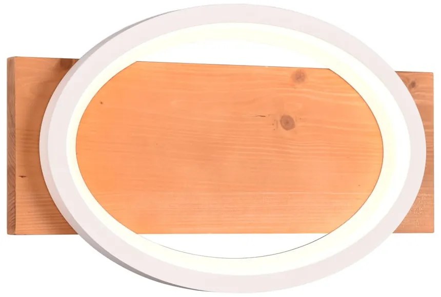 Fehér-natúr színű LED dimmelhető fali lámpa Barca – Trio