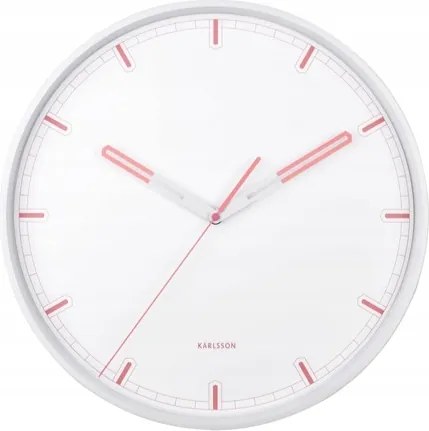 Falióra fehér rózsaszín nagy falióra nappali konyha iroda Dipped XX