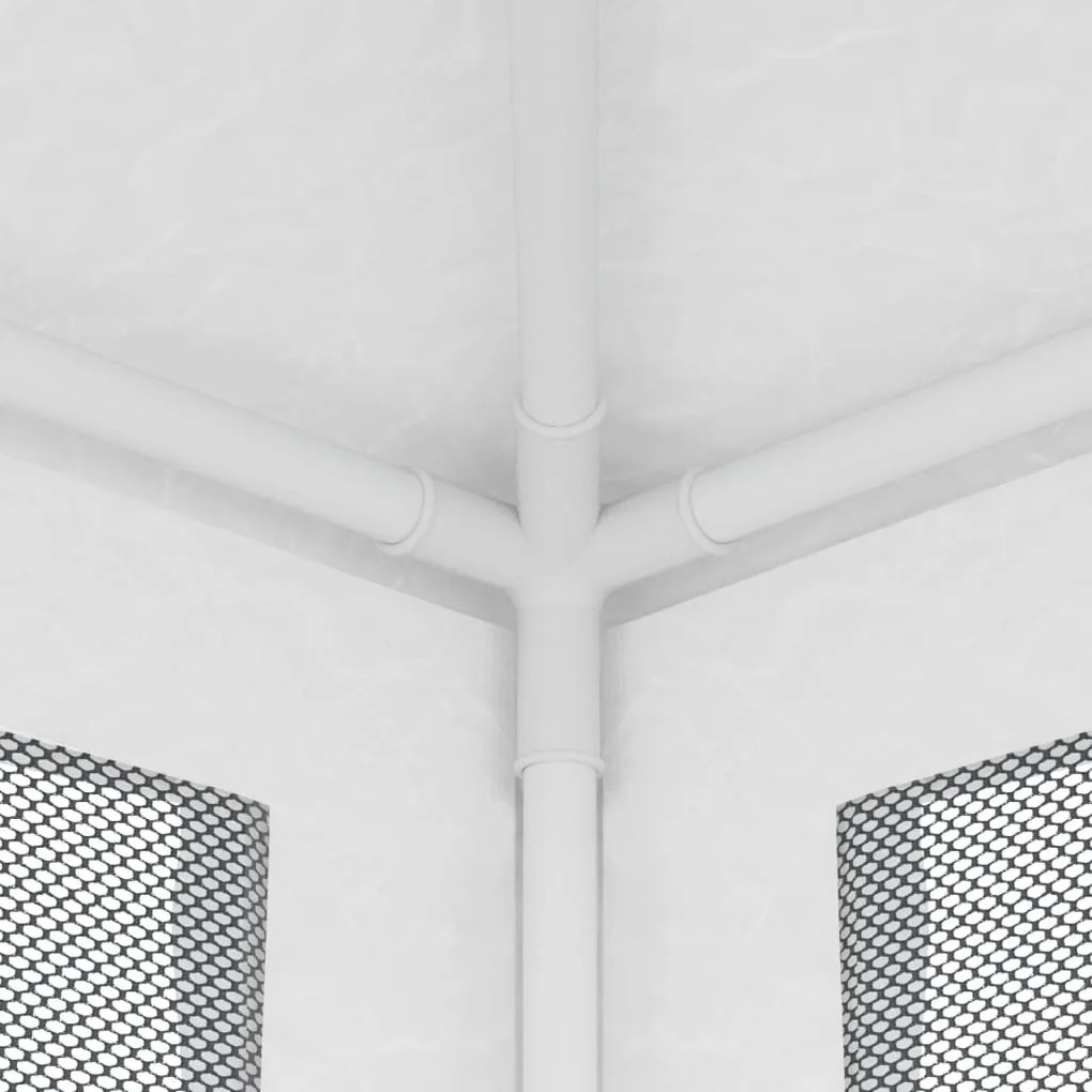 Fehér partisátor 4 hálós oldalfallal 2,5 x 2,5 m