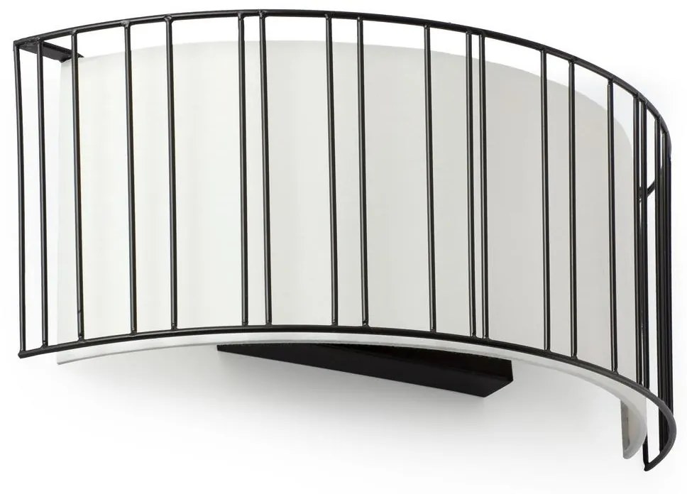 FARO 29310 - Fali lámpa LINDA 2xE27/15W/100-240V fehér/fekete