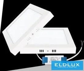 UNIVERSO Négyzet alakú falon kívüli LED panel 18w 1800lm CCT/kap. 120° IP20 Fehér 225x225x35mm 3év