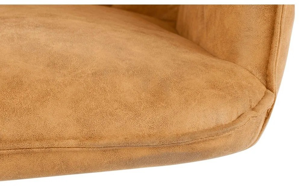 Sárga kárpitozott étkezőfotel szett 2 db-os Preston – Støraa