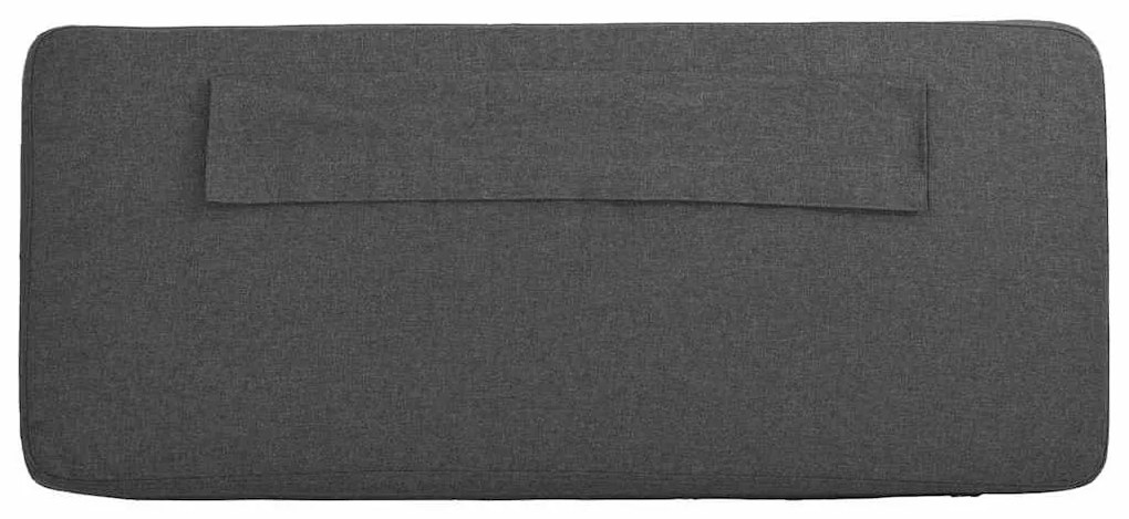 Kárpitozott fejtámla Barna és sötétszürke 160 cm Tömör fenyőfa