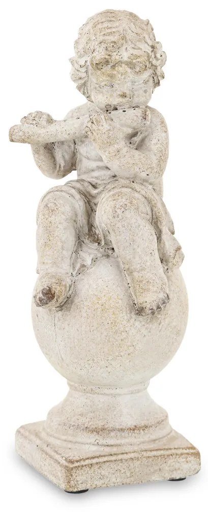Dekoratív figura angyal Cement Szürke 19x7x7cm-1