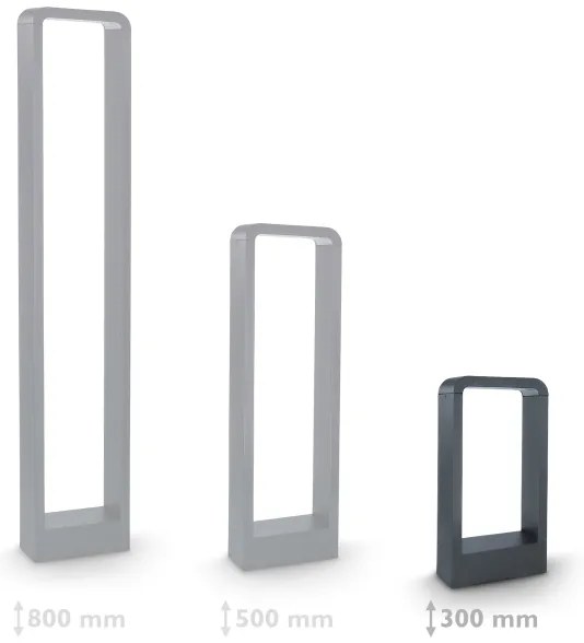 Brilagi-LED Kültéri lámpa BARI LED/7W/230V 3000/4000/6000K antracit IP54 30 cm