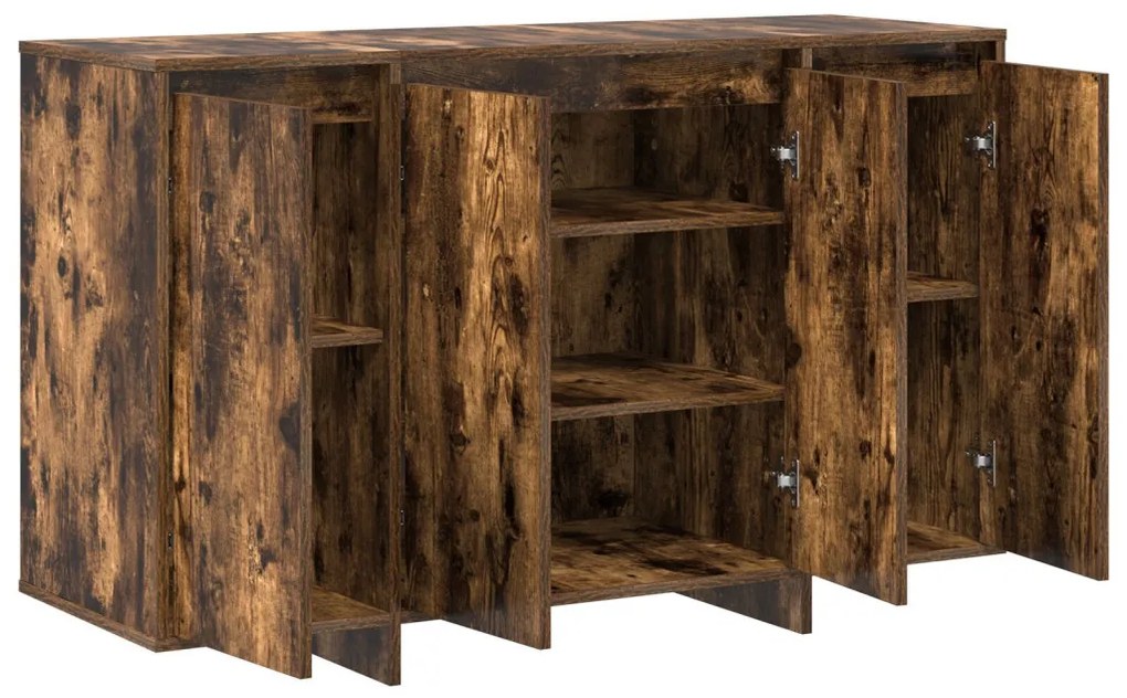 Füstölt tölgy vitrine Füstölt tölgy Szerelt fa 120 x 41 x 75 cm