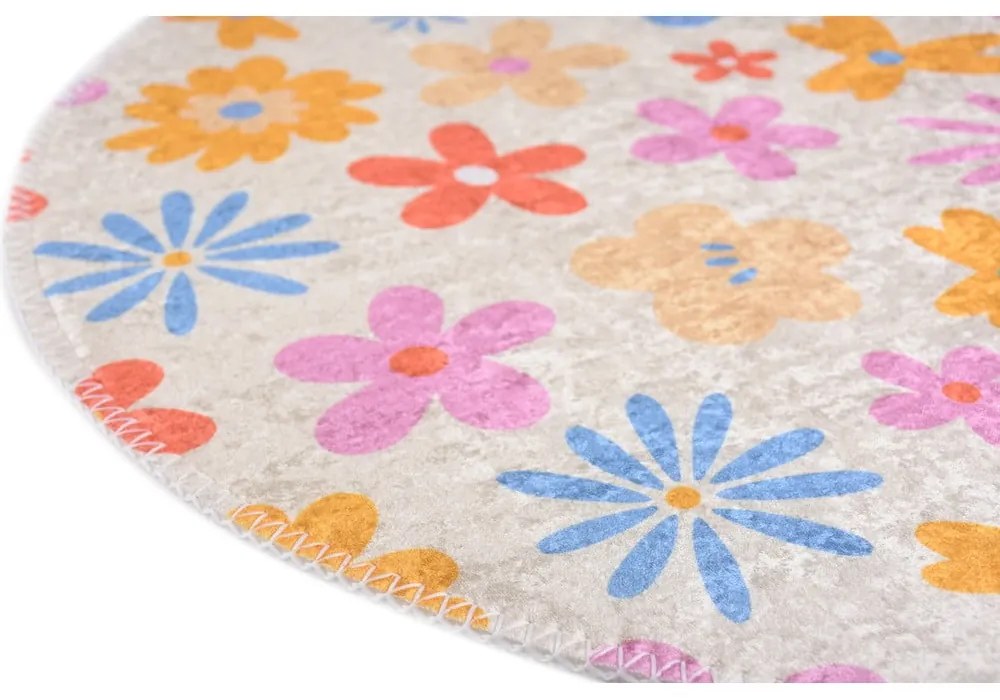 Mosható gyerek szőnyeg ø120 cm Joyfull Garden – Vitaus