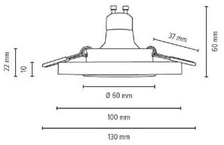Spot-Light 2515339 Készlet 3x LED VITAR beépíthető lámpa 1xGU10/5W/230V homokkő