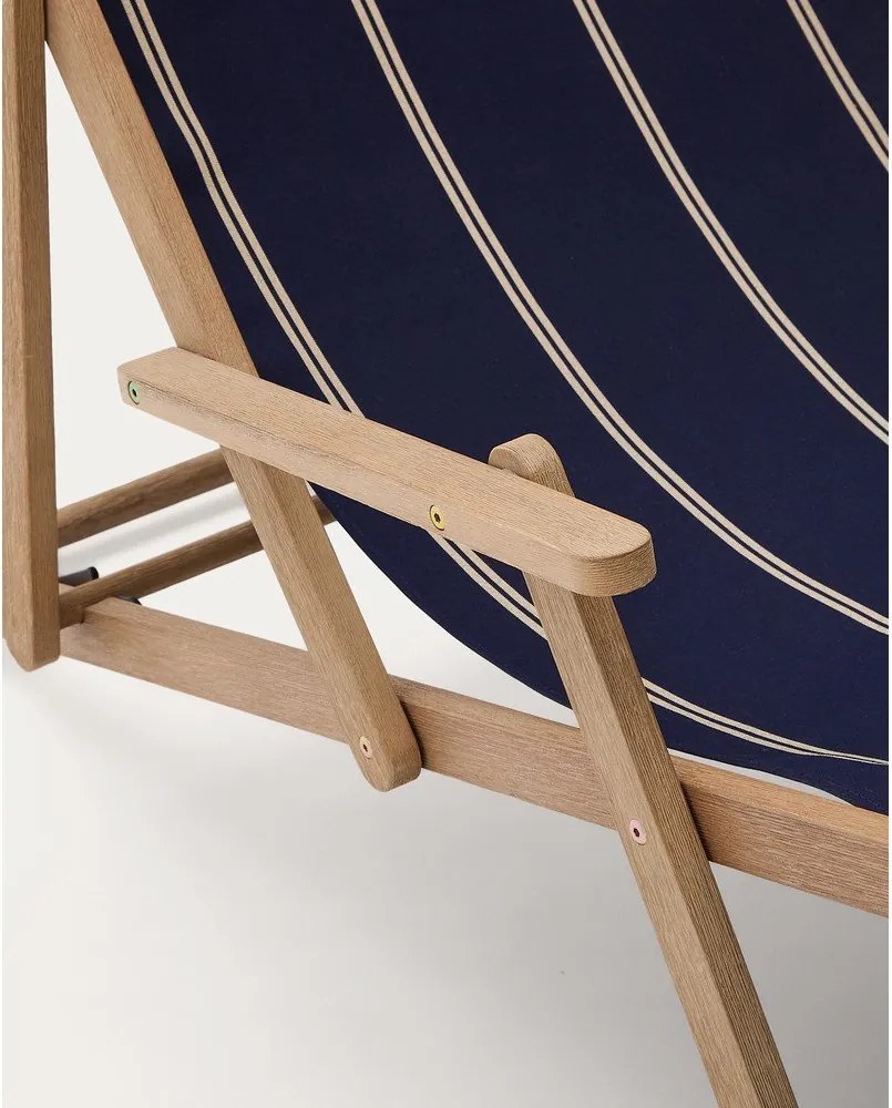 Kék tömörfa kerti napozóágy Vilara – Kave Home