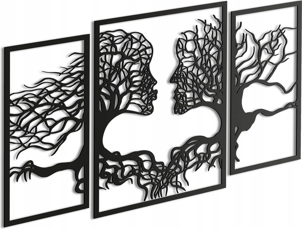 Fa kép 3D Panelek Loft stílusú fa Fali dekoráció Ajándék