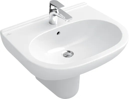 Mosdó Villeroy & Boch O.Novo 60x49 cm fehér színben fényes felülettel középső nyílással 51606001