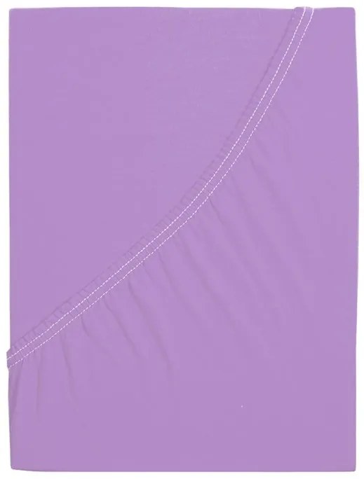 Mako-jersey pamut lepedő LUXORA 180x200 cm lila