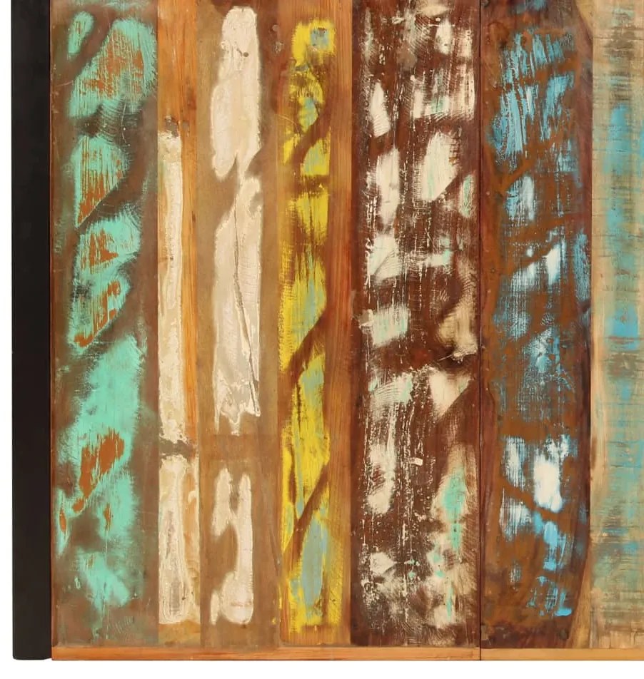Tömör újrahasznosított fa étkezőasztal 180 x 90 x 75 cm