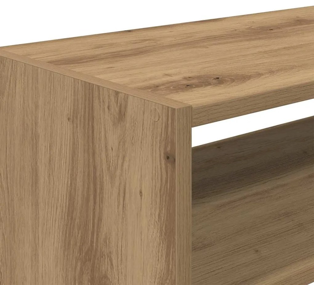 2 db kézműves tölgy cipőtartó állvány halmozható 60x30x30,5 cm