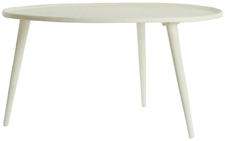 Krémszínű fém kerek dohányzóasztal ø 67,5 cm Babina – Light & Living