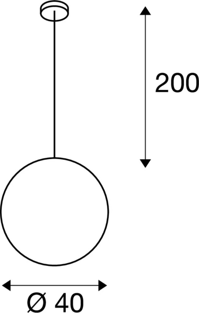 SLV 165410 ROTOBALL Modern Függesztett Lámpa Szürke E27 IP20