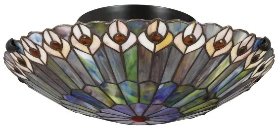 Quoizel QZ-WATKINS-F-VB - WATKINS mennyezeti lámpatest 2x E27/60W/230V, átm. 42 cm