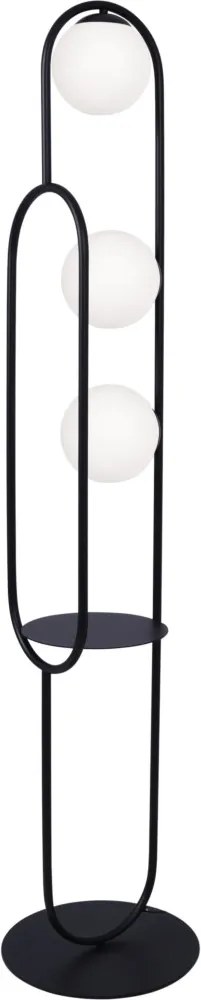 KAJA K-4963 FINESTRA Fekete Színű Állólámpa 3xE27 15W IP20