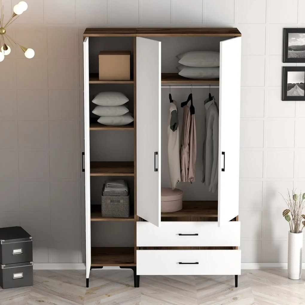 Kumsal PT - Walnut, White