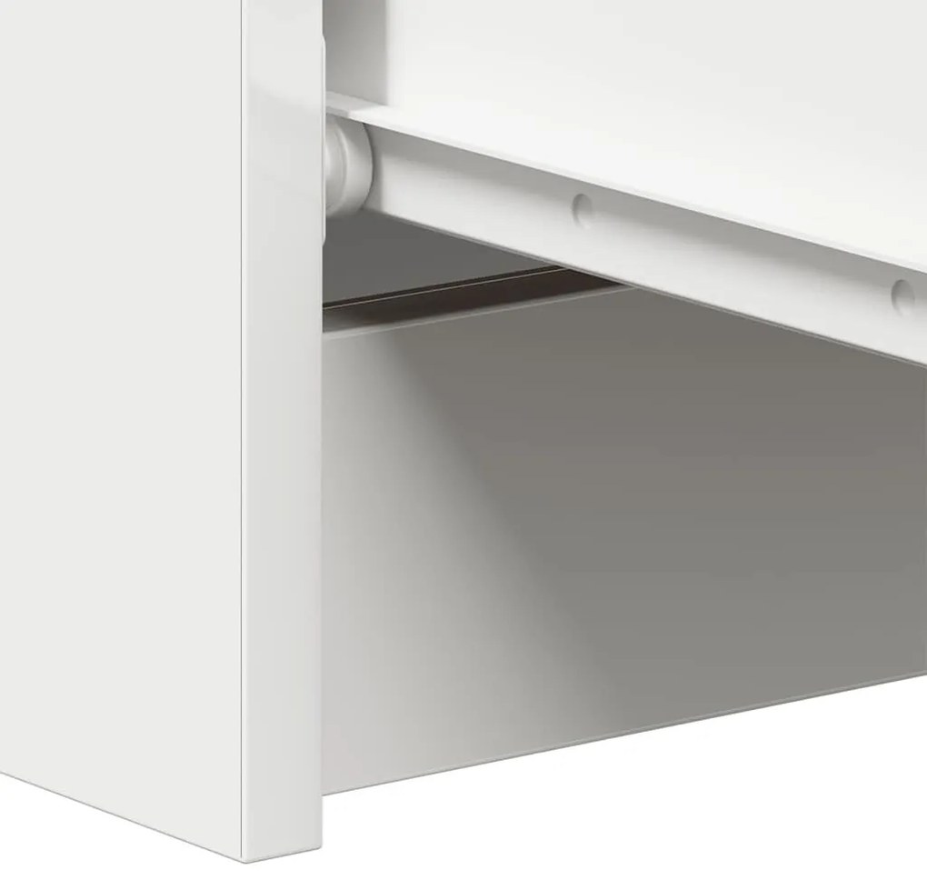 fehér szerelt fa tálalószekrény 60 x 35 x 98,5 cm