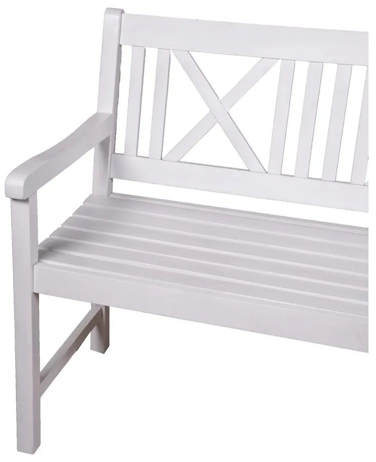 Fehér tömörfa kerti pad Malmö – Garden Pleasure