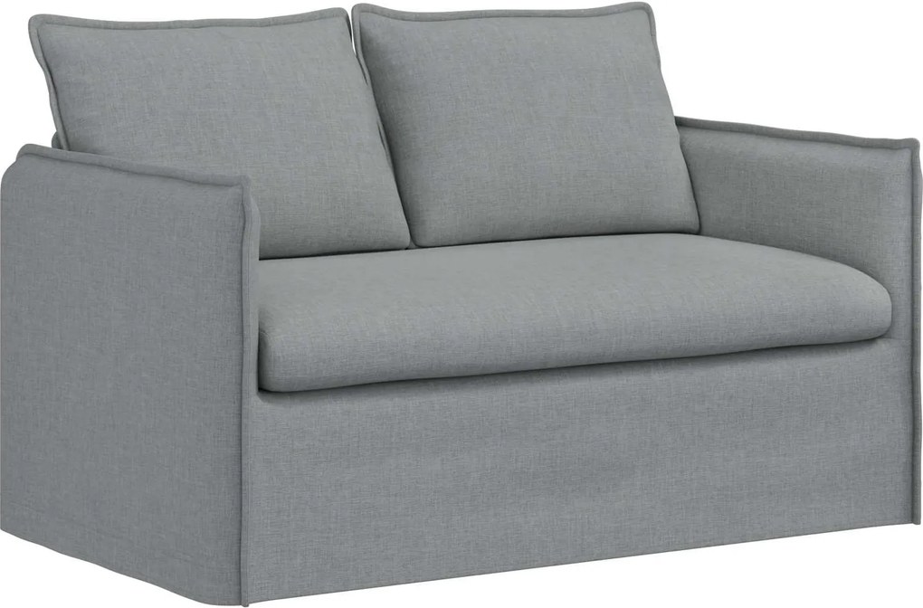 vidaXL Kanapé Világosszürke 136 x 82 x 85 cm szövet