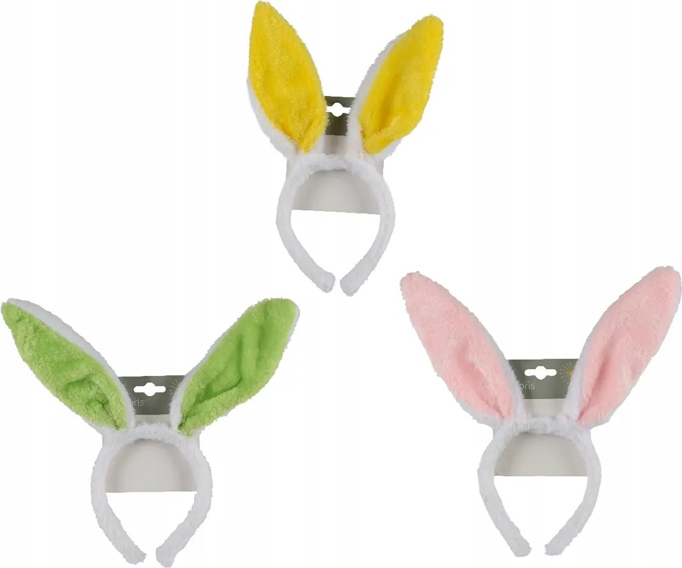 Nyuszifül fejpánt pihe-puha Húsvéti 31cm