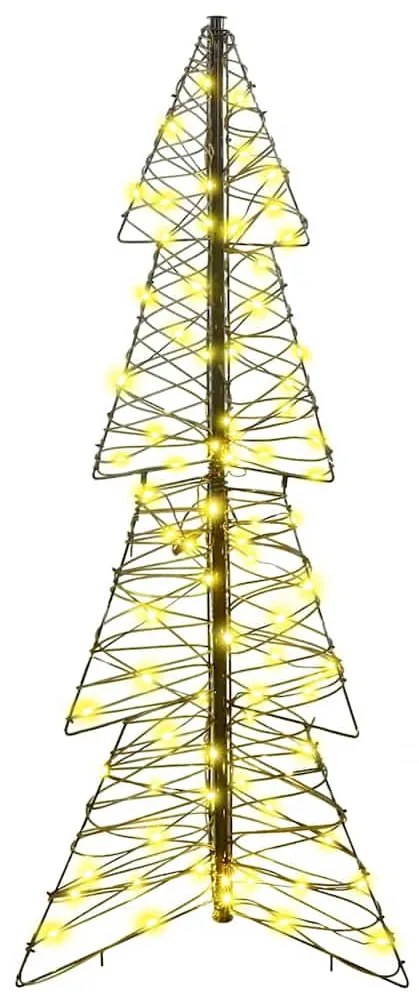 Karácsonyfa 100 LED-del Meleg fehér 120 cm Rattan