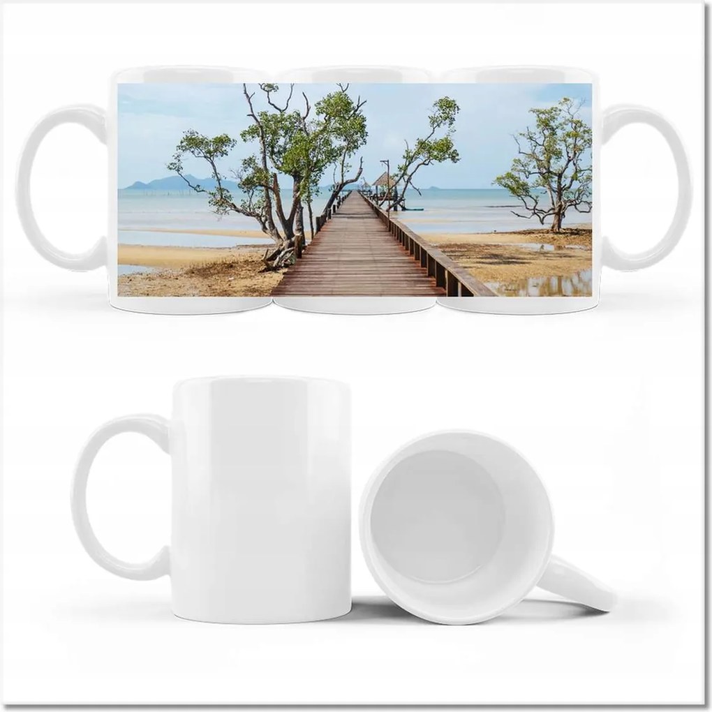 Fényképes bögre Segítség a strandon