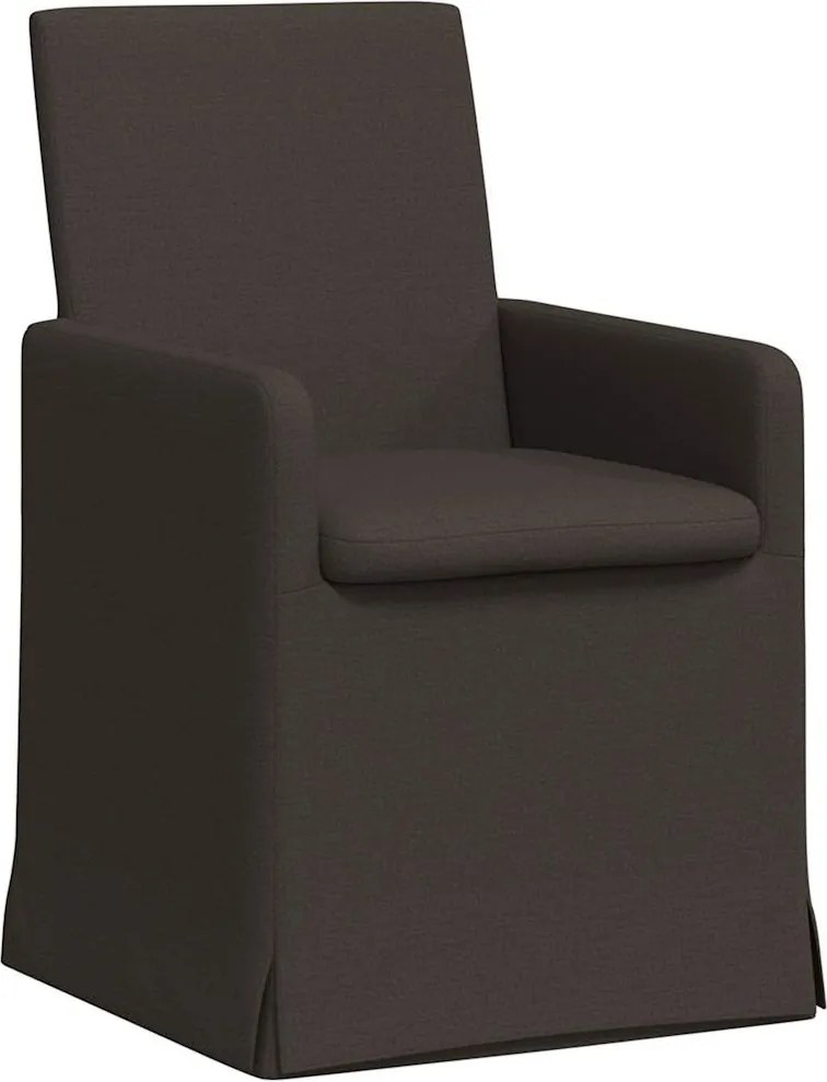 vidaXL Étkező Székek 2 pcs Sötétszürke 57 x 67 x 95 cm Vászon