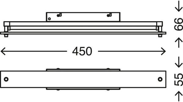 Briloner 2240-018 LED fürdőszobai tükörvilágítás, állítható, 5W, IP44
